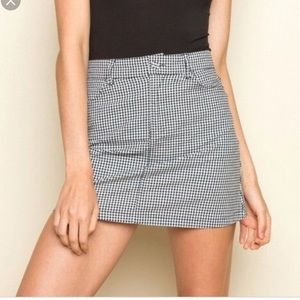 Brandy Melville Gingham Skirt